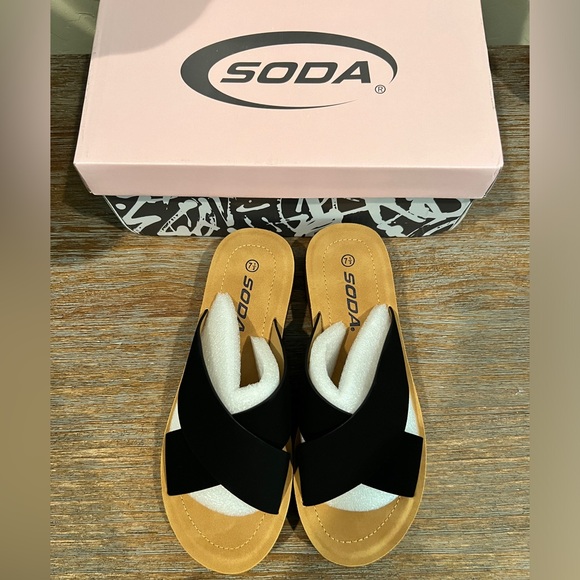 Black flat sandals - Picture 4 of 4